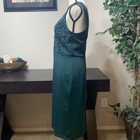 Grace Karin Dark Green Dress Size L - Picture 3 of 7